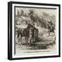 Pony Express, Rocky Mountains, North America-null-Framed Giclee Print