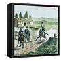 Pony Express Station-null-Framed Stretched Canvas