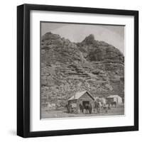 Pony Express Stop Hanging Rock-Weber Station, Utah-Andrew J. Russell-Framed Art Print