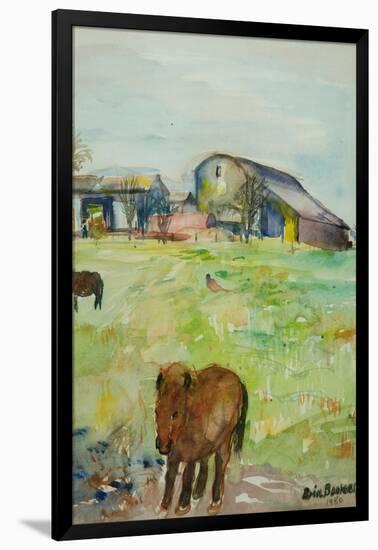 Pony in the Farm Meadow, East Green, 1980-Brenda Brin Booker-Framed Giclee Print