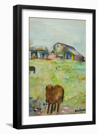 Pony in the Farm Meadow, East Green, 1980-Brenda Brin Booker-Framed Premium Giclee Print