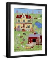 Pony Party-Susan Henke Fine Art-Framed Giclee Print