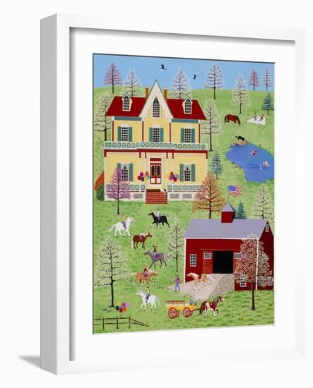 Pony Party-Susan Henke Fine Art-Framed Giclee Print