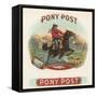 Pony Post-Art Of The Cigar-Framed Stretched Canvas