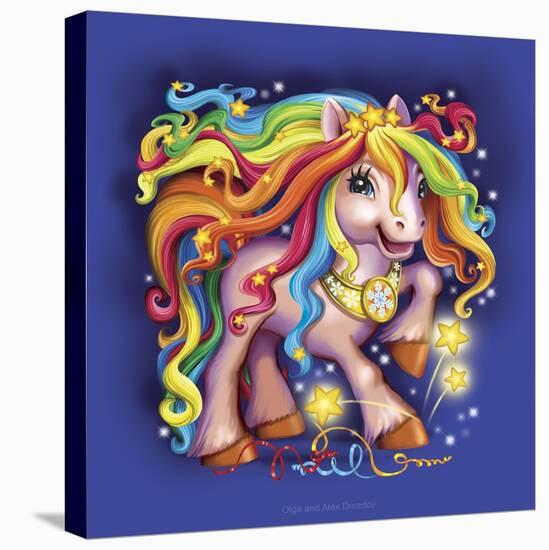 Pony Rainbow-Olga And Alexey Drozdov-Stretched Canvas