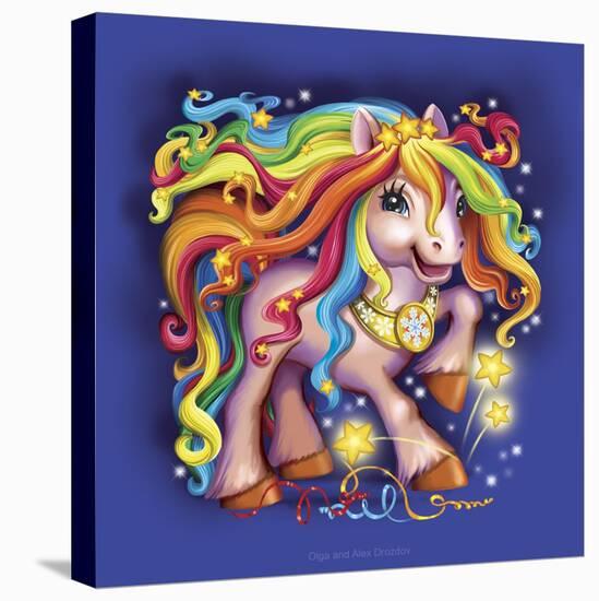 Pony Rainbow-Olga And Alexey Drozdov-Stretched Canvas