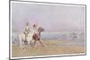 Pony Riding on the Beach at Deauville France-J. Simont-Mounted Art Print