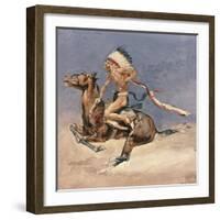 Pony War Dance-Frederic Sackrider Remington-Framed Giclee Print