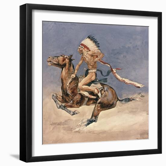 Pony War Dance-Frederic Sackrider Remington-Framed Giclee Print