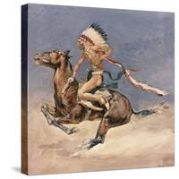 Pony War Dance-Frederic Sackrider Remington-Stretched Canvas