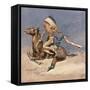 Pony War Dance-Frederic Sackrider Remington-Framed Stretched Canvas