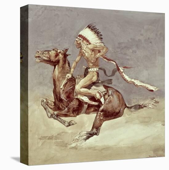 Pony War Dance-Frederic Sackrider Remington-Stretched Canvas