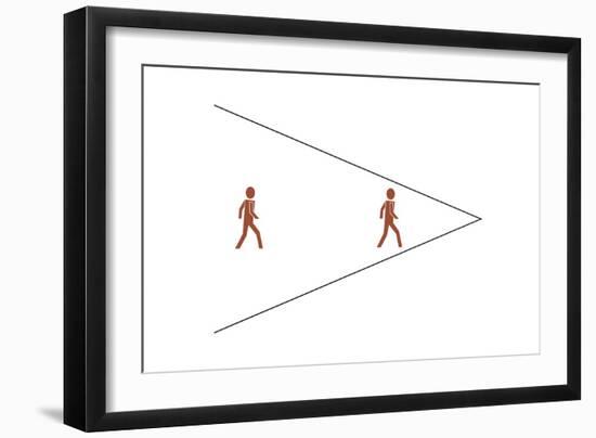 Ponzo's Illusion-Science Photo Library-Framed Photographic Print