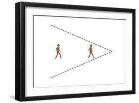 Ponzo's Illusion-Science Photo Library-Framed Photographic Print