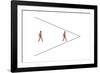 Ponzo's Illusion-Science Photo Library-Framed Photographic Print