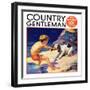 "Pooch Doesn't Want to Swim," Country Gentleman Cover, September 1, 1934-Henry Hintermeister-Framed Giclee Print