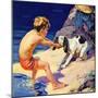 "Pooch Doesn't Want to Swim,"September 1, 1934-Henry Hintermeister-Mounted Giclee Print