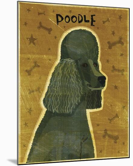 Poodle (black)-John W^ Golden-Mounted Art Print