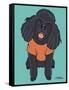 Poodle Black-Tomoyo Pitcher-Framed Stretched Canvas