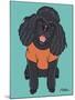 Poodle Black-Tomoyo Pitcher-Mounted Giclee Print