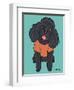 Poodle Black-Tomoyo Pitcher-Framed Giclee Print