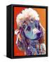 Poodle - Bonnie-Dawgart-Framed Stretched Canvas