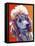 Poodle - Bonnie-Dawgart-Framed Stretched Canvas