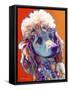 Poodle - Bonnie-Dawgart-Framed Stretched Canvas