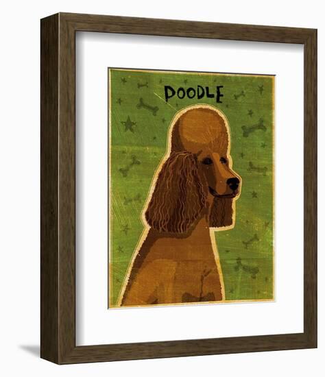 Poodle (brown)-John Golden-Framed Art Print