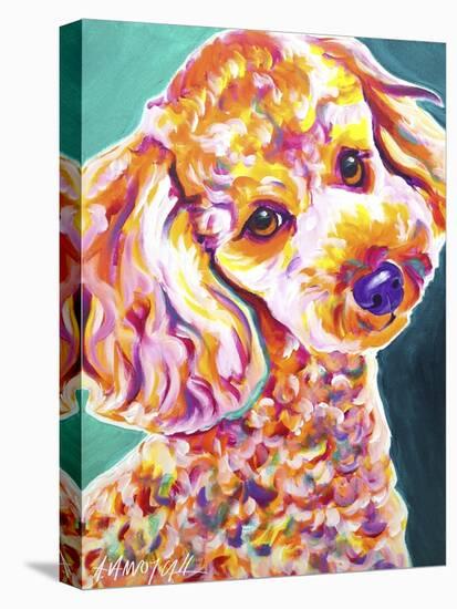 Poodle - Curly-Dawgart-Stretched Canvas