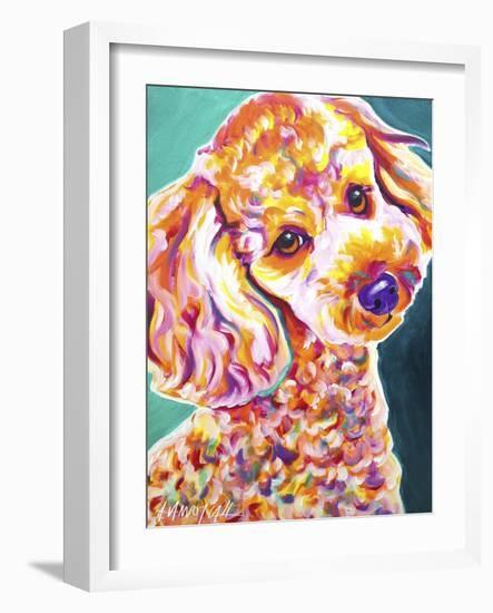 Poodle - Curly-Dawgart-Framed Giclee Print