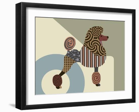 Poodle Dog-Lanre Adefioye-Framed Giclee Print