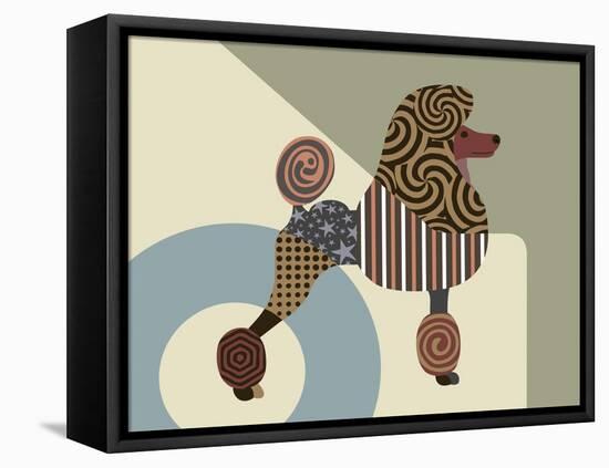 Poodle Dog-Lanre Adefioye-Framed Stretched Canvas