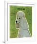 Poodle (grey)-John W^ Golden-Framed Art Print