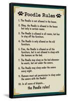 Poodle House Rules-null-Framed Poster