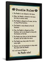Poodle House Rules-null-Framed Poster