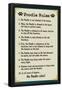 Poodle House Rules-null-Framed Poster