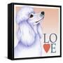 Poodle Love-Tomoyo Pitcher-Framed Stretched Canvas
