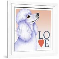 Poodle Love-Tomoyo Pitcher-Framed Giclee Print