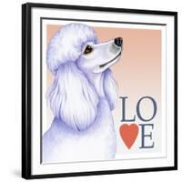 Poodle Love-Tomoyo Pitcher-Framed Giclee Print