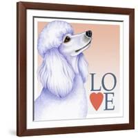 Poodle Love-Tomoyo Pitcher-Framed Giclee Print