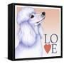 Poodle Love-Tomoyo Pitcher-Framed Stretched Canvas