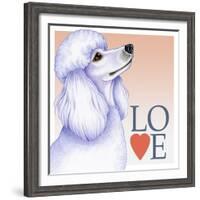 Poodle Love-Tomoyo Pitcher-Framed Giclee Print