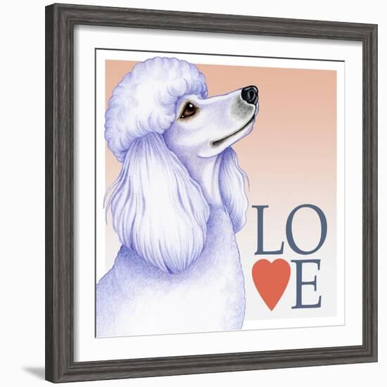 Poodle Love-Tomoyo Pitcher-Framed Giclee Print