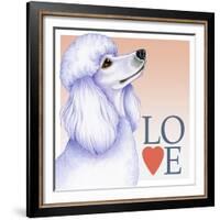 Poodle Love-Tomoyo Pitcher-Framed Giclee Print