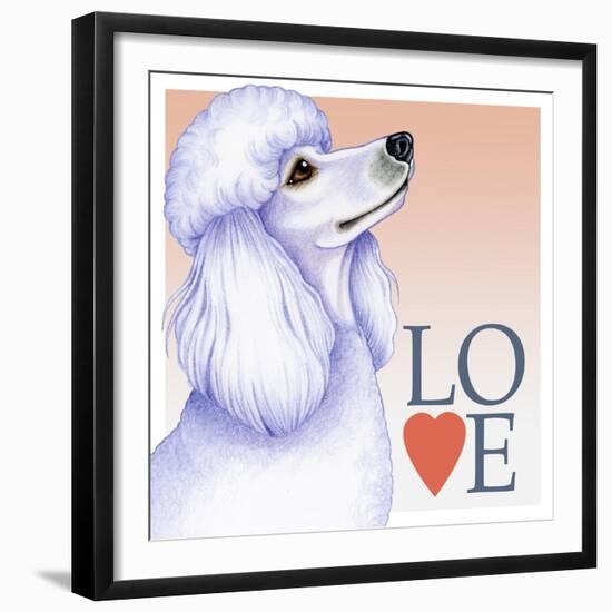 Poodle Love-Tomoyo Pitcher-Framed Giclee Print