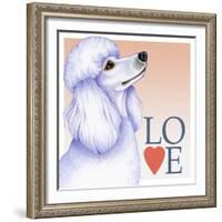 Poodle Love-Tomoyo Pitcher-Framed Giclee Print