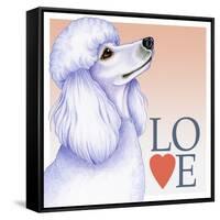 Poodle Love-Tomoyo Pitcher-Framed Stretched Canvas