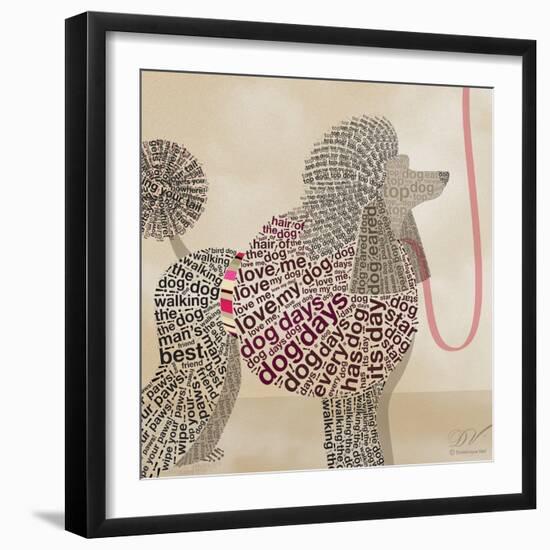 Poodle Portrait-Dominique Vari-Framed Art Print