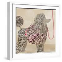 Poodle Portrait-Dominique Vari-Framed Art Print